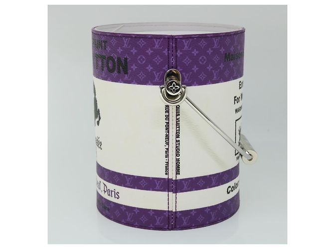 LOUIS VUITTON LV Painted Can Shoulder Bag PVC Leather Purple M81590 Auth 51895SM Porpora - vista 3