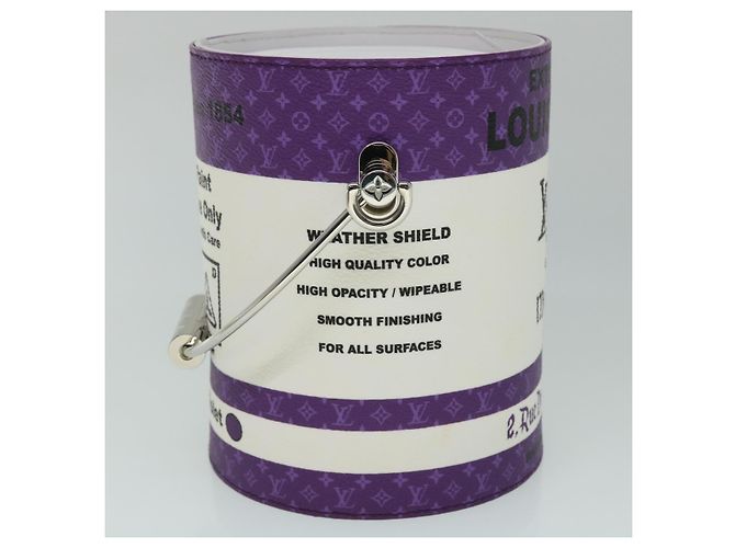 LOUIS VUITTON LV Painted Can Shoulder Bag PVC Leather Purple M81590 Auth 51895SM Porpora - vista 4