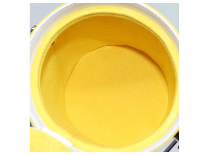 LOUIS VUITTON Borsa Monogram Painted Can in PVC 2way Gialla M81593 Auth 71492SM Giallo - vista 10