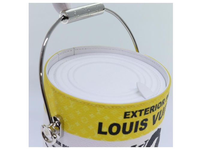LOUIS VUITTON Borsa Monogram Painted Can in PVC 2way Gialla M81593 Auth 71492SM Giallo - vista 13