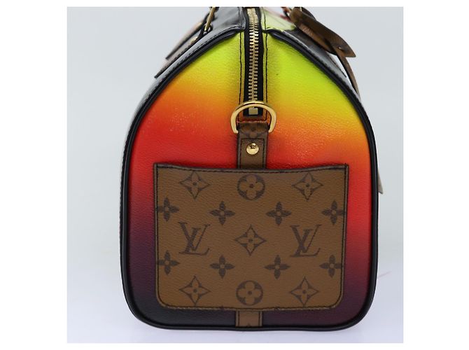 BORSA LOUIS VUITTON Epi Damier Speedy Bandouliere 30 2017 M51564 LV Auth 73747SAV Nero - vista 3