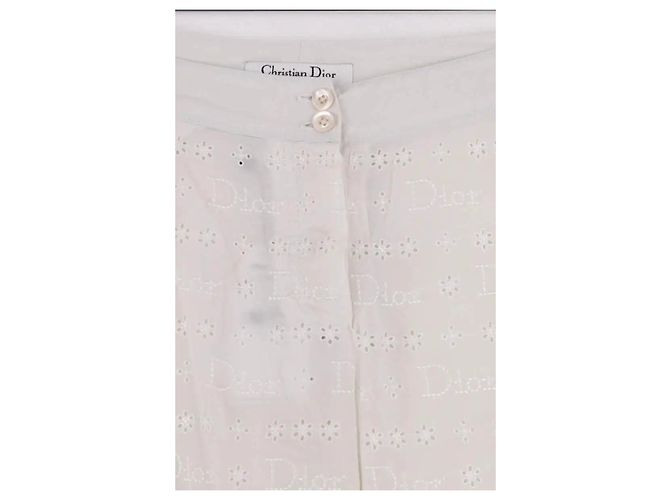 Dior Weiße gerade Hose - Ansicht 2