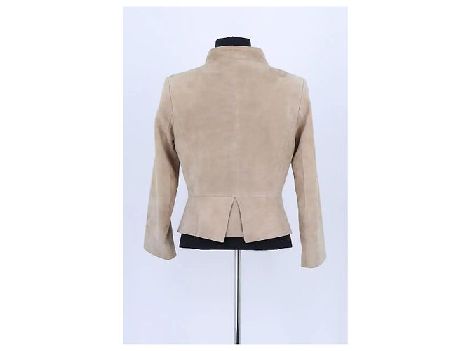 Diane Von Furstenberg Beige Lederjacke - Ansicht 4