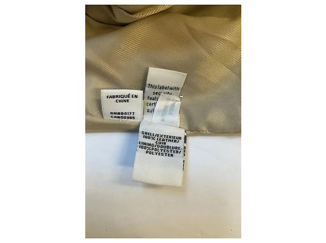 Diane Von Furstenberg Beige Lederjacke - Ansicht 6