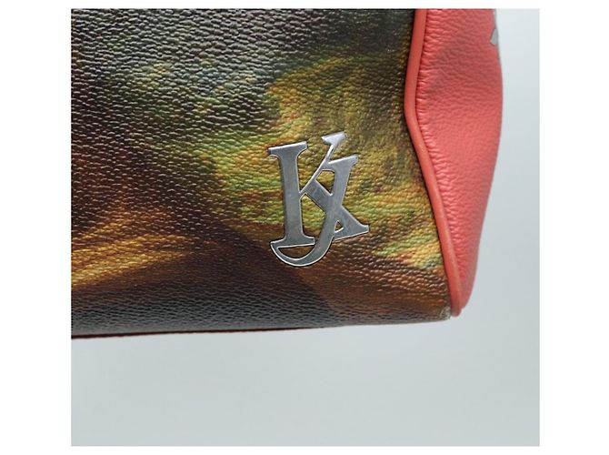 LOUIS VUITTON Masters Collection Mona Lisa Speedy 30 Tasche M43372 LV Auth 87609SAM Pink Khaki - Ansicht 28