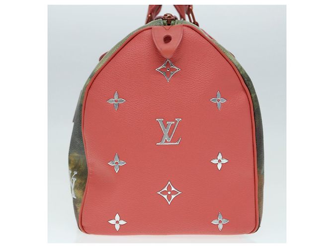 LOUIS VUITTON Masters Collection Mona Lisa Speedy 30 Tasche M43372 LV Auth 87609SAM Pink Khaki - Ansicht 3