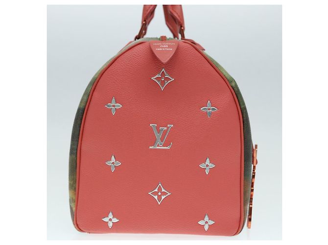 LOUIS VUITTON Masters Collection Mona Lisa Speedy 30 Tasche M43372 LV Auth 87609SAM Pink Khaki - Ansicht 4