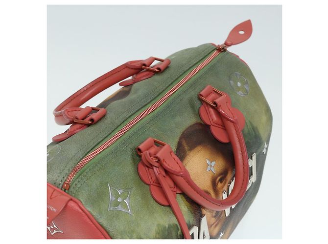LOUIS VUITTON Masters Collection Mona Lisa Speedy 30 Tasche M43372 LV Auth 87609SAM Pink Khaki - Ansicht 6