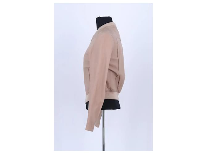 Maje Beige Lederjacke - Ansicht 3