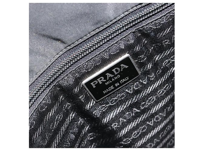 PRADA Handtasche Nylon Schwarz Silber Auth bs34105 - Ansicht 10