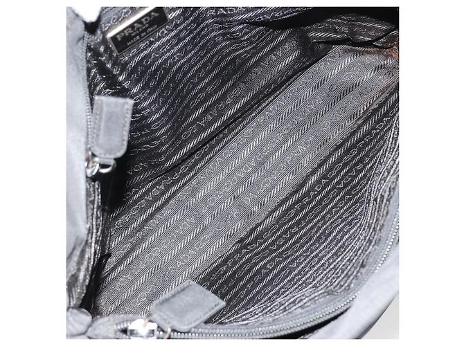 PRADA Handtasche Nylon Schwarz Silber Auth bs34105 - Ansicht 11