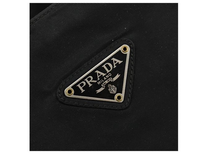 PRADA Handtasche Nylon Schwarz Silber Auth bs34105 - Ansicht 17