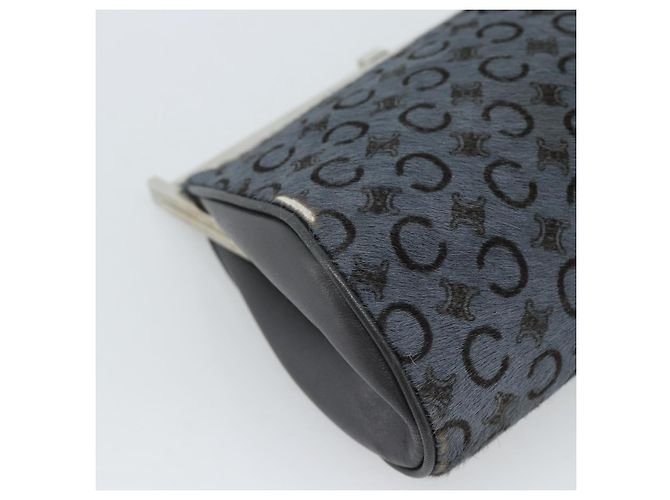 Céline Borsa a tracolla CELINE C Macadam Canvas Grigio Argento Auth YKZ580 Marrone - vista 15