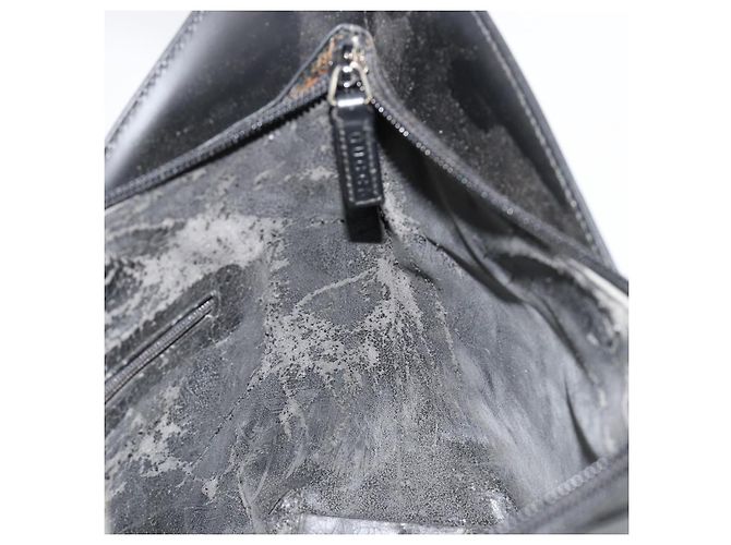 Borsa a tracolla GUCCI in pelle vernice Nero Argento 001 3017 Auth 165092 - vista 19