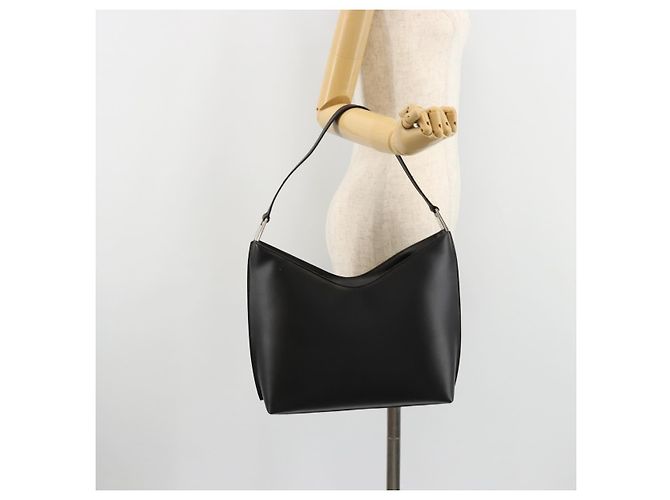 Borsa a tracolla GUCCI in pelle vernice Nero Argento 001 3017 Auth 165092 - vista 25