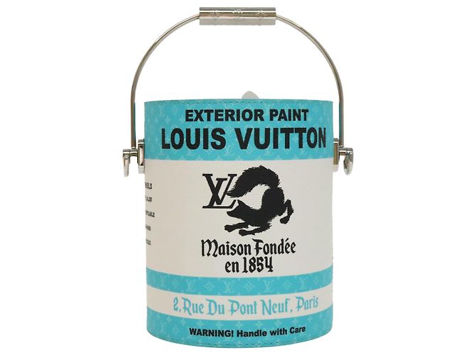 LOUIS VUITTON Borsa Monogram Painted Can in PVC 2way Blu M81597 LV Auth 97849SM - vista 13