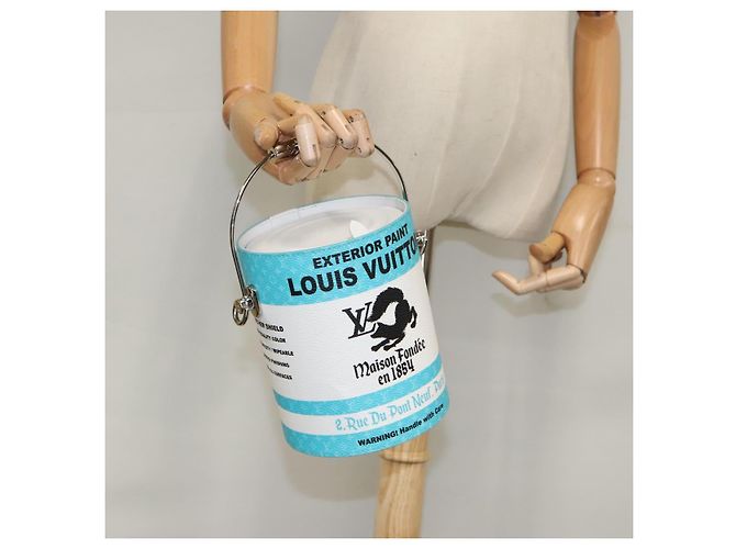 LOUIS VUITTON Borsa Monogram Painted Can in PVC 2way Blu M81597 LV Auth 97849SM - vista 29