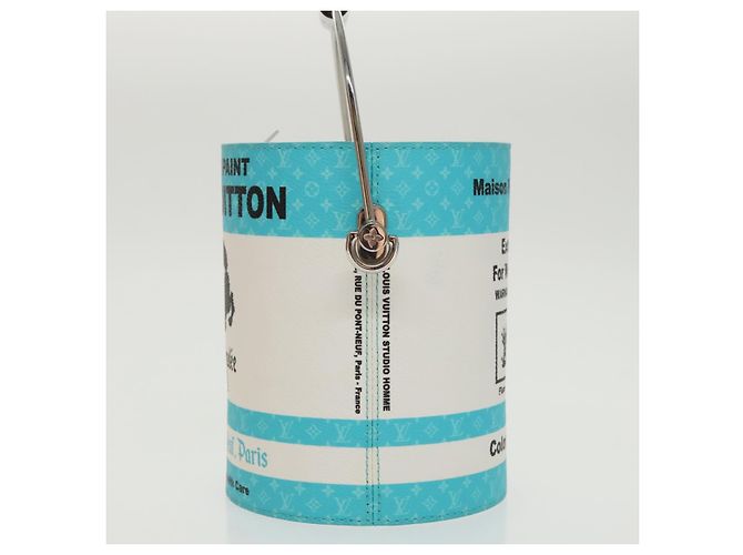 LOUIS VUITTON Borsa Monogram Painted Can in PVC 2way Blu M81597 LV Auth 97849SM - vista 3