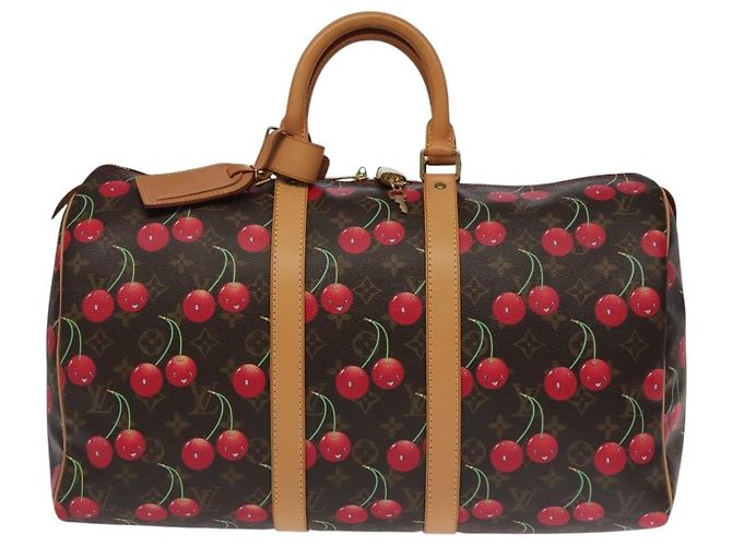 LOUIS VUITTON Monogram Cherry Keepall 45 Boston Bag M95011 LV Auth 101791SM Monogramma - vista 13