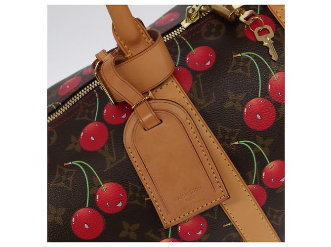 LOUIS VUITTON Monogram Cherry Keepall 45 Boston Bag M95011 LV Auth 101791SM Monogramma - vista 19