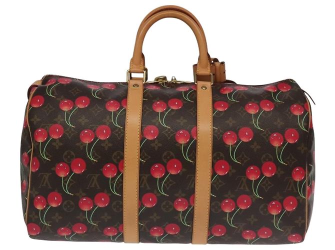 LOUIS VUITTON Monogram Cherry Keepall 45 Boston Bag M95011 LV Auth 101791SM Monogramma - vista 2