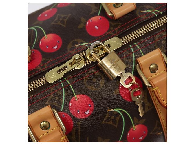 LOUIS VUITTON Monogram Cherry Keepall 45 Boston Bag M95011 LV Auth 101791SM Monogramma - vista 20
