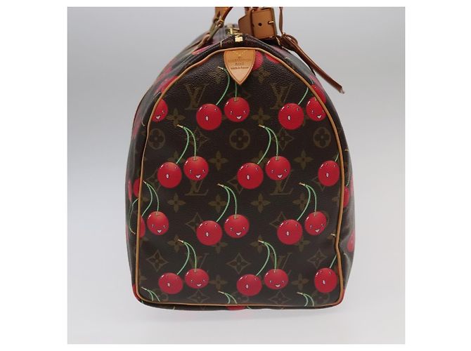 LOUIS VUITTON Monogram Cherry Keepall 45 Boston Bag M95011 LV Auth 101791SM Monogramma - vista 4