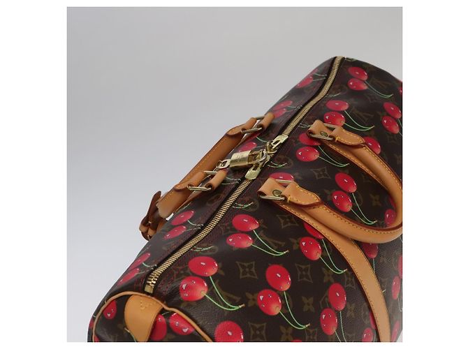 LOUIS VUITTON Monogram Cherry Keepall 45 Boston Bag M95011 LV Auth 101791SM Monogramma - vista 6