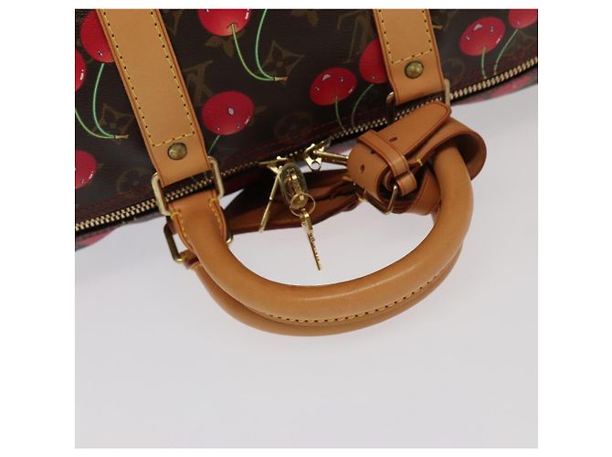 LOUIS VUITTON Monogram Cherry Keepall 45 Boston Bag M95011 LV Auth 101791SM Monogramma - vista 7