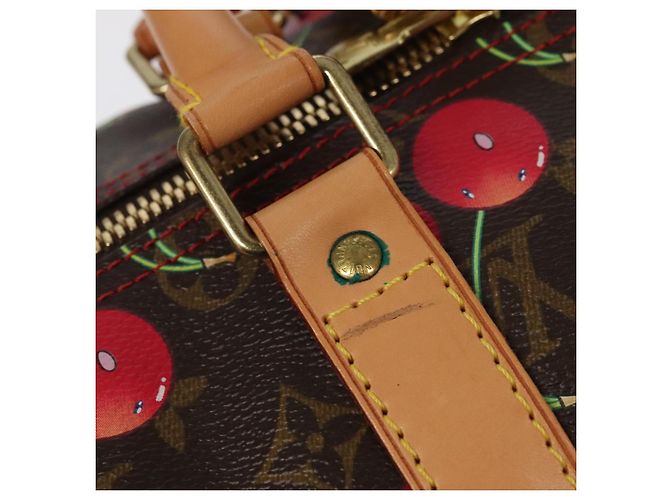 LOUIS VUITTON Monogram Cherry Keepall 45 Boston Bag M95011 LV Auth 101791SM Monogramma - vista 9