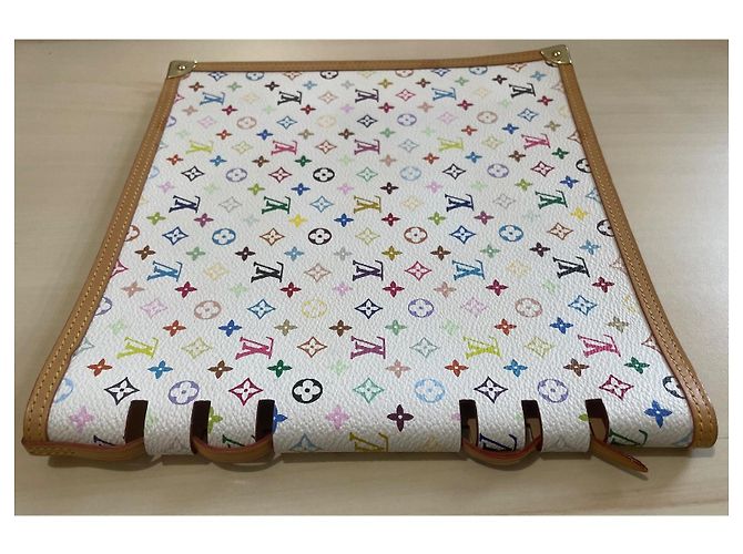 Louis Vuitton Agenda GM Monogram Multicolore Bianco Monogramma - vista 2