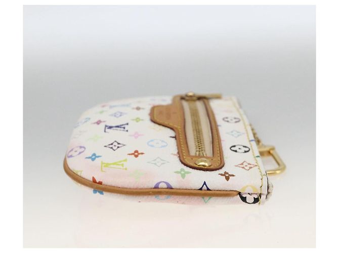 LOUIS VUITTON Monogram Multicolor Pochette MM Pochette Bianco M60028 LV Auth ki6606A - vista 4