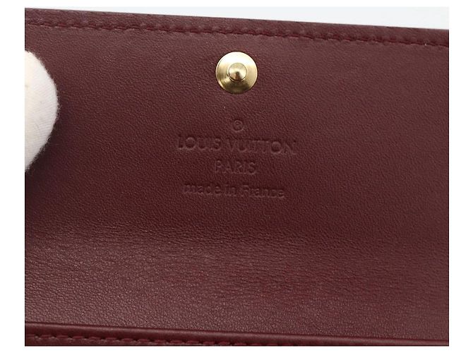 LOUIS VUITTON Vernis Multicles 4 Key Case Rouge Favist M91542 LV Auth SW2314A - vista 12