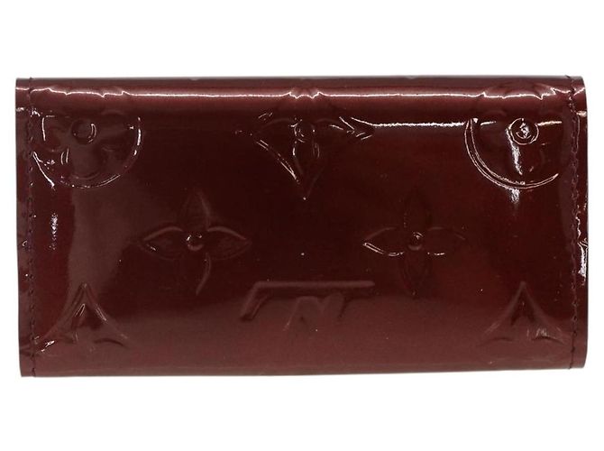LOUIS VUITTON Vernis Multicles 4 Key Case Rouge Favist M91542 LV Auth SW2314A - vista 3