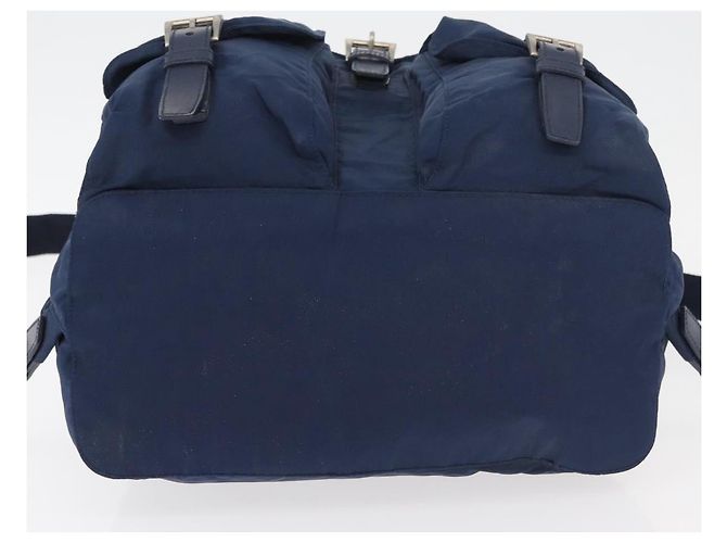 Zaino PRADA Nylon Navy Silver Auth 161363 Argento Blu navy - vista 15