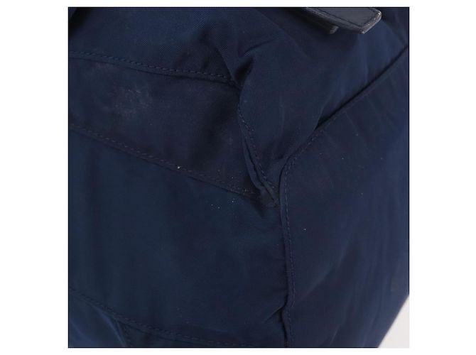 Zaino PRADA Nylon Navy Silver Auth 161363 Argento Blu navy - vista 16