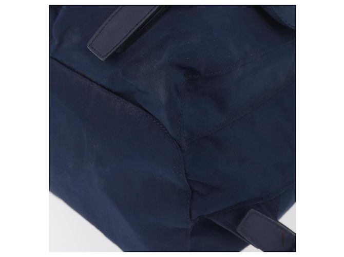 Zaino PRADA Nylon Navy Silver Auth 161363 Argento Blu navy - vista 17
