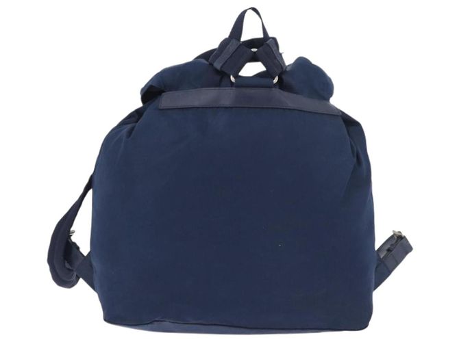 Zaino PRADA Nylon Navy Silver Auth 161363 Argento Blu navy - vista 2