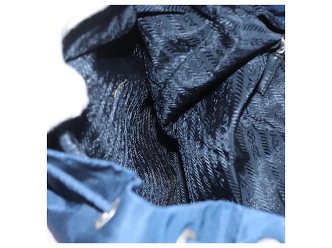 Zaino PRADA Nylon Navy Silver Auth 161363 Argento Blu navy - vista 29