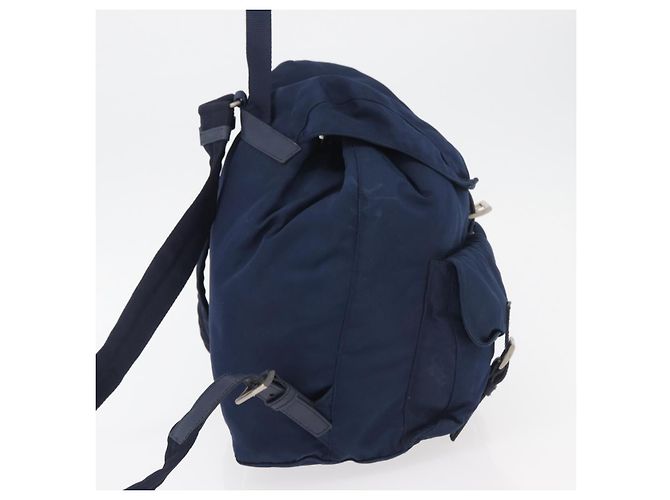 Zaino PRADA Nylon Navy Silver Auth 161363 Argento Blu navy - vista 4