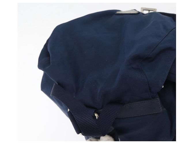 Zaino PRADA Nylon Navy Silver Auth 161363 Argento Blu navy - vista 6