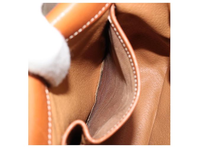 16 Céline CELINE Borsa Macadam Canvas Horse Carriage in PVC e pelle Marrone Oro Autentica 184567 D'oro - vista 11