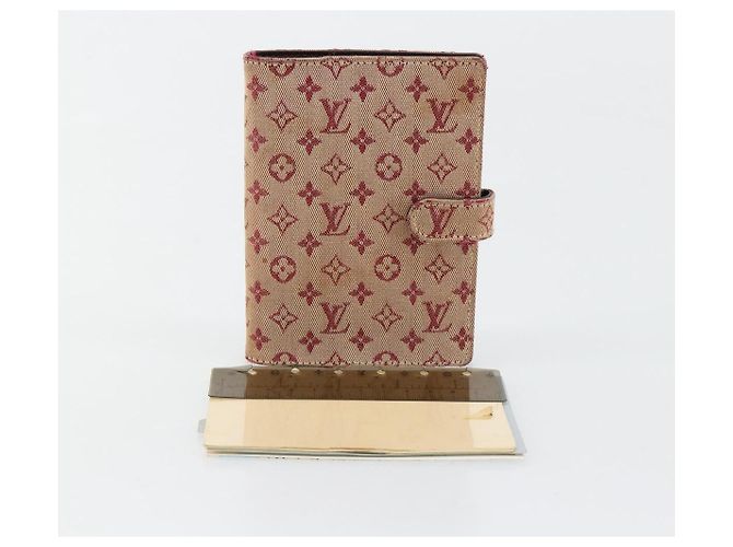 LOUIS VUITTON Monogram Mini Agenda PM Day Planner Cover Red R20912 Auth BA13432 Roja - vista 12