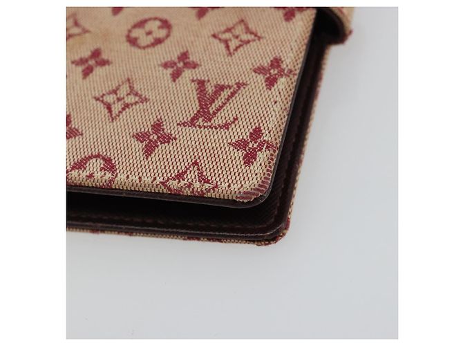LOUIS VUITTON Monogram Mini Agenda PM Day Planner Cover Red R20912 Auth BA13432 Roja - vista 14