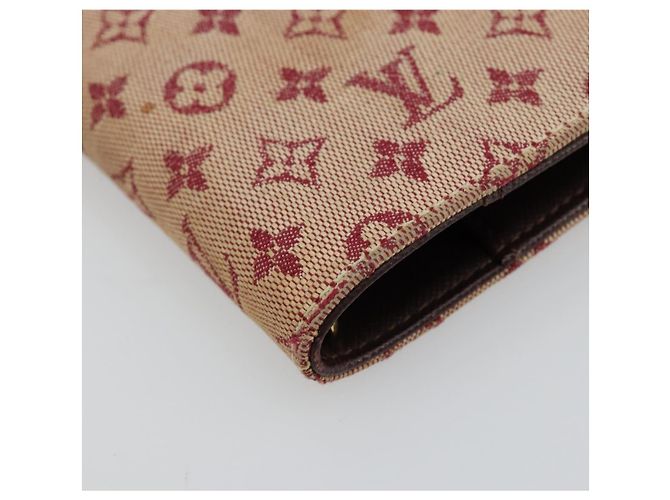 LOUIS VUITTON Monogram Mini Agenda PM Day Planner Cover Red R20912 Auth BA13432 Roja - vista 15