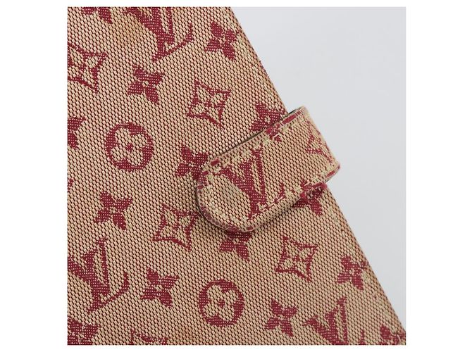 LOUIS VUITTON Monogram Mini Agenda PM Day Planner Cover Red R20912 Auth BA13432 Roja - vista 18