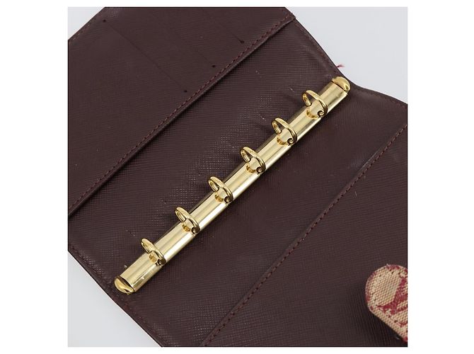 LOUIS VUITTON Monogram Mini Agenda PM Day Planner Cover Red R20912 Auth BA13432 Roja - vista 22