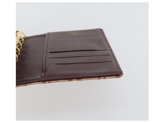 LOUIS VUITTON Monogram Mini Agenda PM Day Planner Cover Red R20912 Auth BA13432 Roja - vista 23
