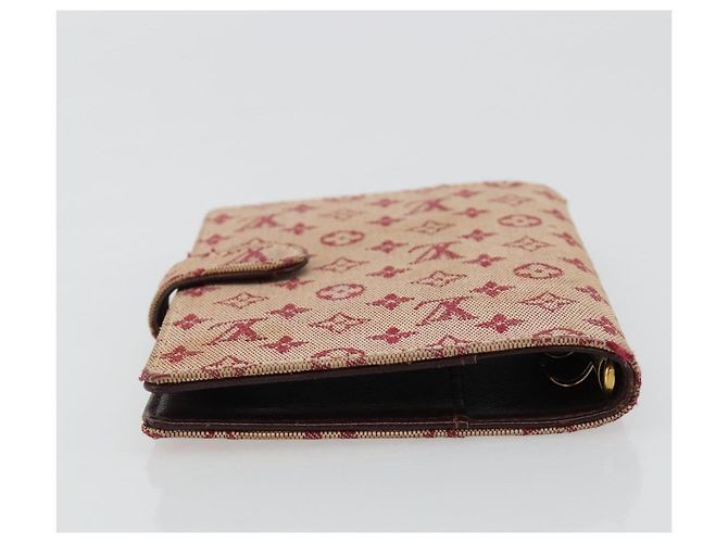 LOUIS VUITTON Monogram Mini Agenda PM Day Planner Cover Red R20912 Auth BA13432 Roja - vista 5