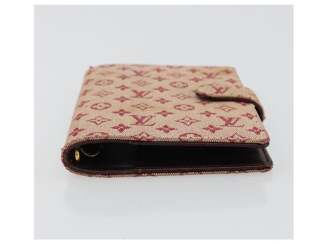 LOUIS VUITTON Monogram Mini Agenda PM Day Planner Cover Red R20912 Auth BA13432 Roja - vista 6